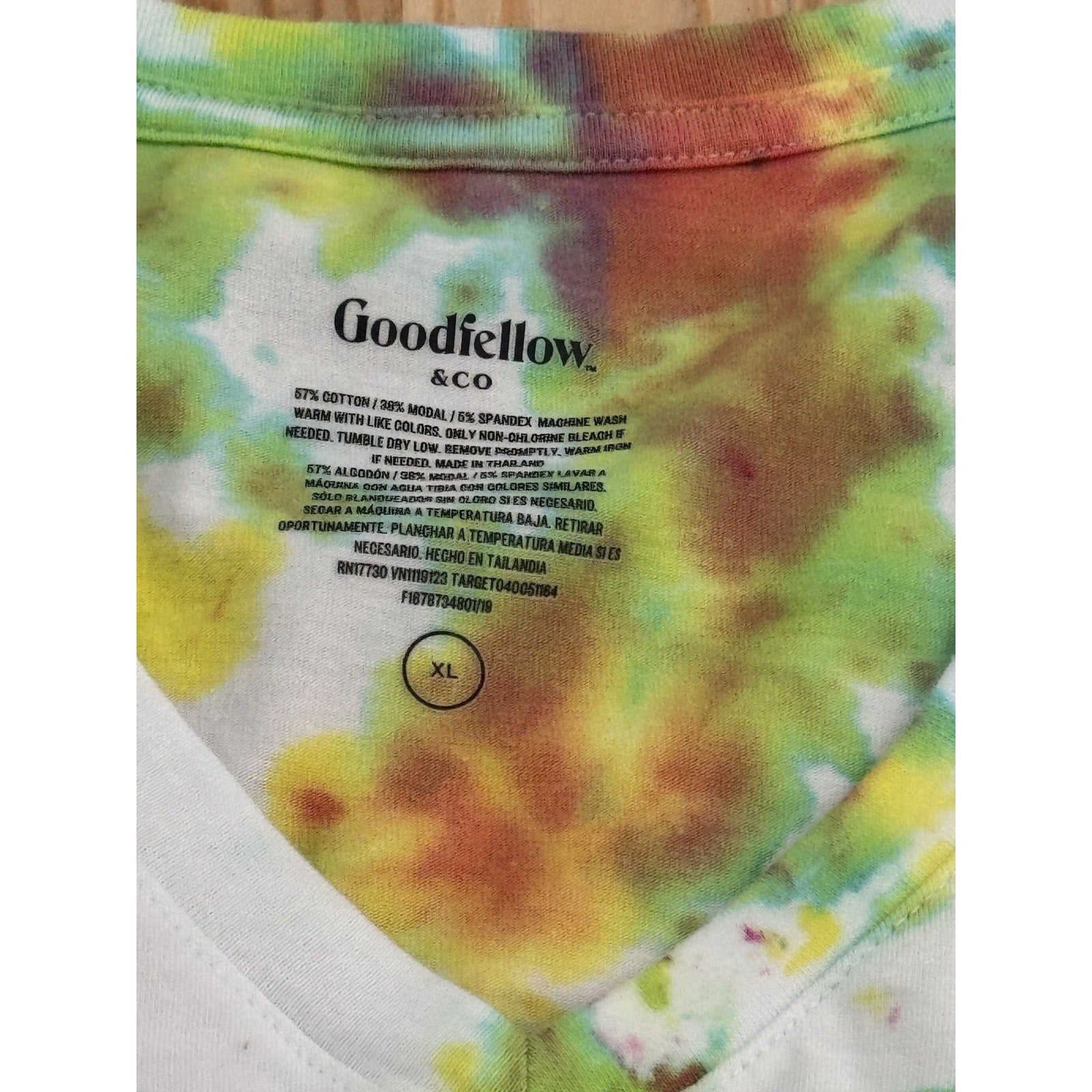 Goodfellow T Shirt Women’s XL Tie Dye Shortsleeve