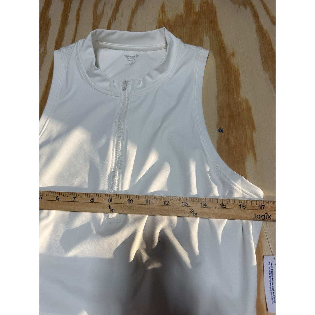 Old Navy Active Sports Dress Powersoft Go Dry Front Zip Tennis Paddle New Size L