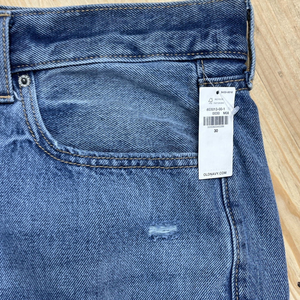 NWT Old Navy Sky Hi High Rise Shorts Womens Size 30 Black Button Fly Denim