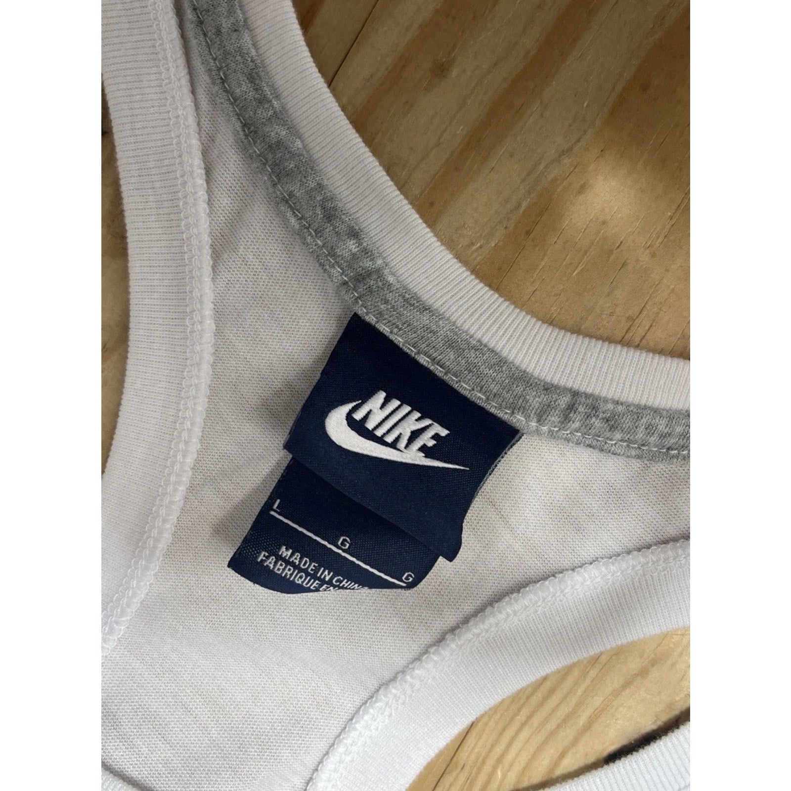 Nike Sportswear Core Tank Top Women’s Size XS White Blue Tag