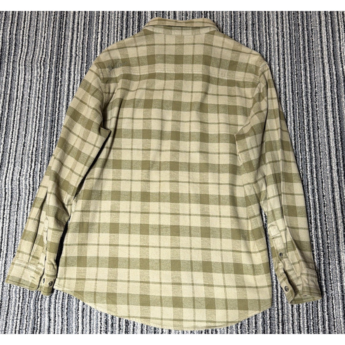 Duck Camp Co. Shirt Mens L Plaid Flannel Button Up Wetland Premium Hunting