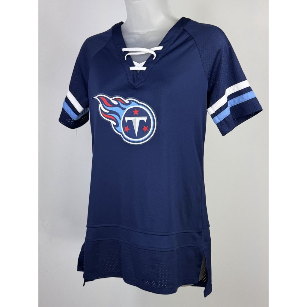 Tennessee Titans Women's NFL Team Apparel Shirt Medium V-neck