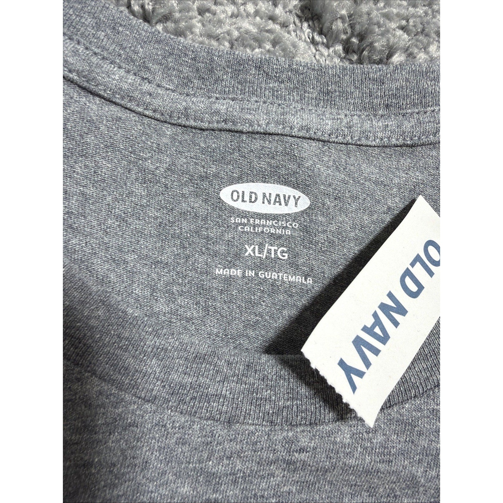 Old Navy T-Shirt Mens XL Gray Surf Print Graphic Logo New With Tags