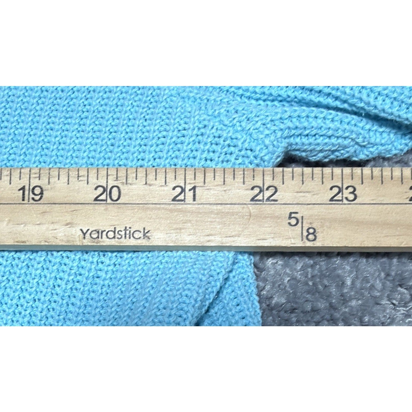 Norm Thompson Womens XL Short Sleeve Open Knit Tunic Top Blue Linen Blend