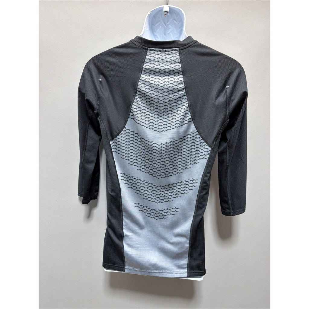 Nike Pro Hypercool Fitted 3/4 Sleeve Shirt Black Mens Size SM MLB COLLECTION