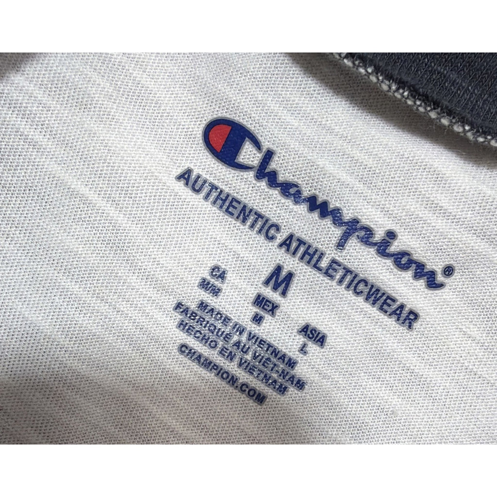 New Champion U.S ARMY Womens Long Sleeve Crew Neck Shirt White Blue Polka Dots M