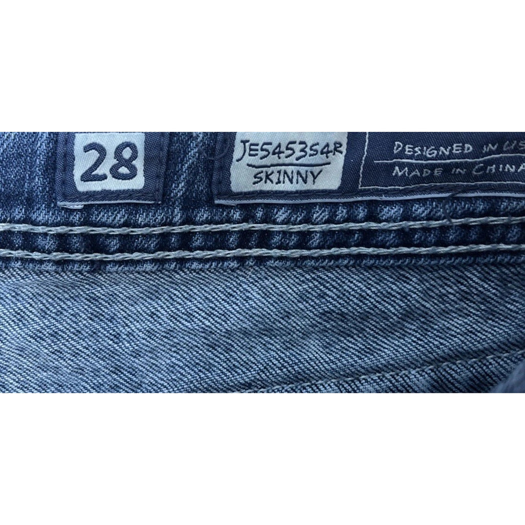 MISS ME Jeans Womens Sz 28 Signature Skinny Thick Stitch Embellished Western