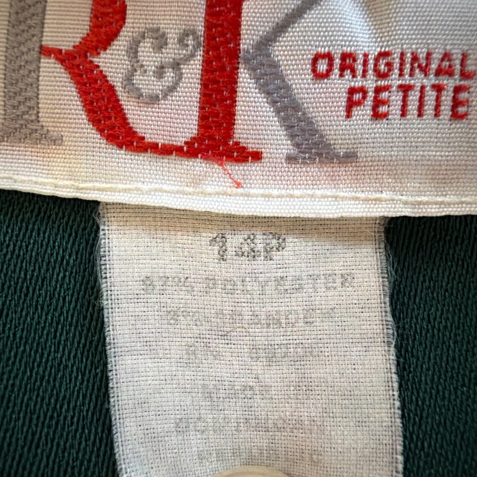 Vintage R&K ORIGINALS Button Up Short Sleeve Top Womens 14 Petite Stretch Office