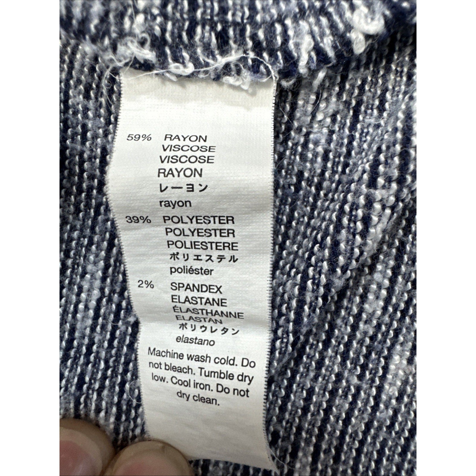 GAP Sport Gray And Black Striped Sweatshirt Women’s Size Large