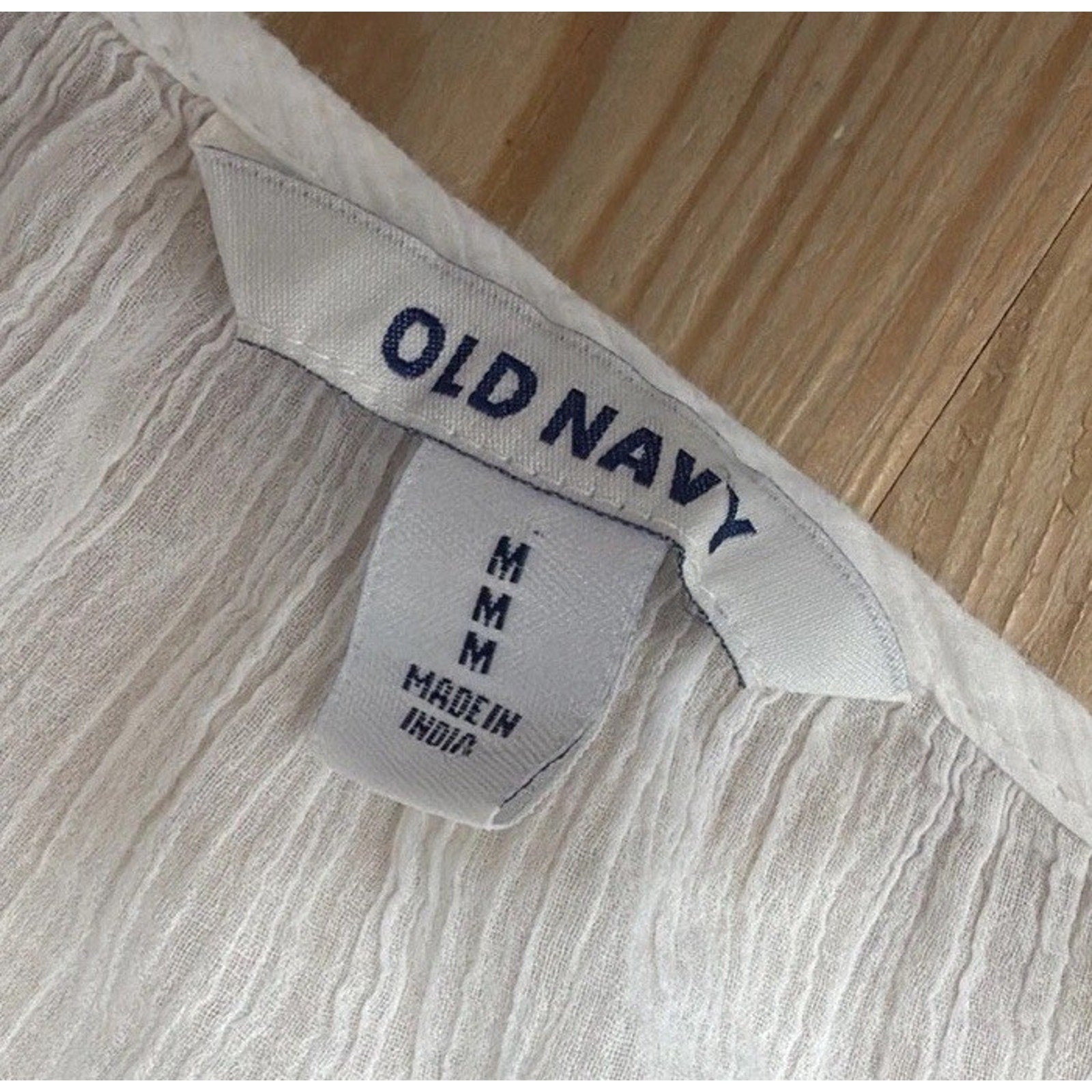 Old Navy Womens Top Short Sleeve Shirt Tropical Blouse Button Up Orange M