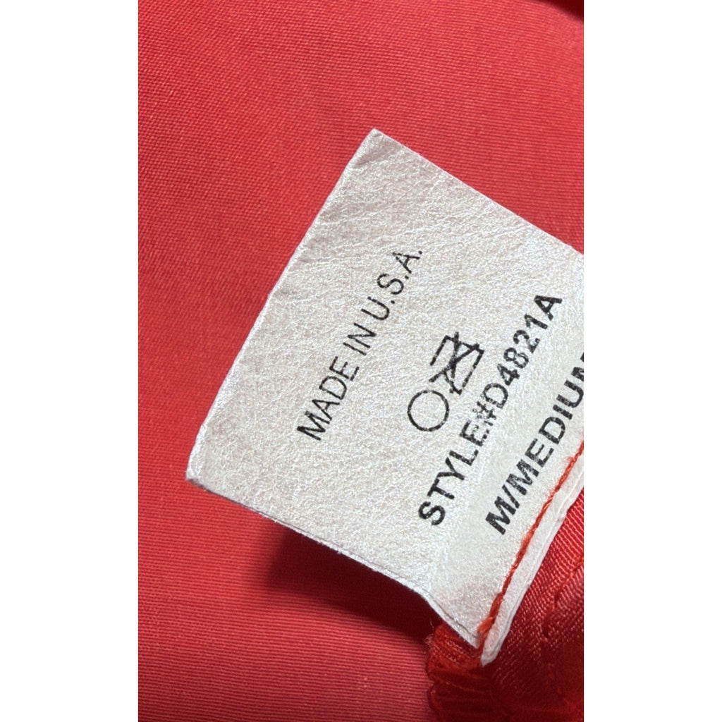 Y2K Glam women’s open shoulder Mini dress size Medium Red Made USA