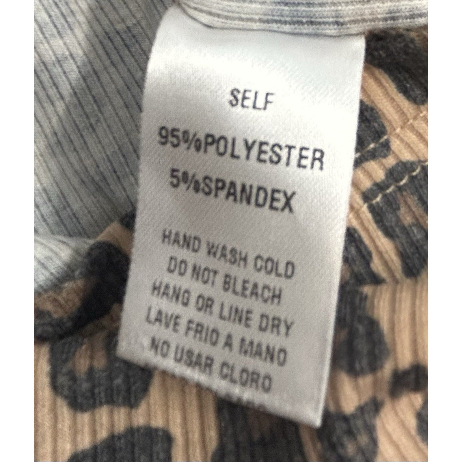 Easel Tank Top Size S Knit Leopard Printed NWT.