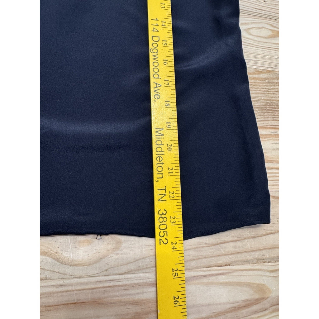 J Crew Cami Racerback Black Sheer Layer Tank Spaghetti Strap Women’s Size 4