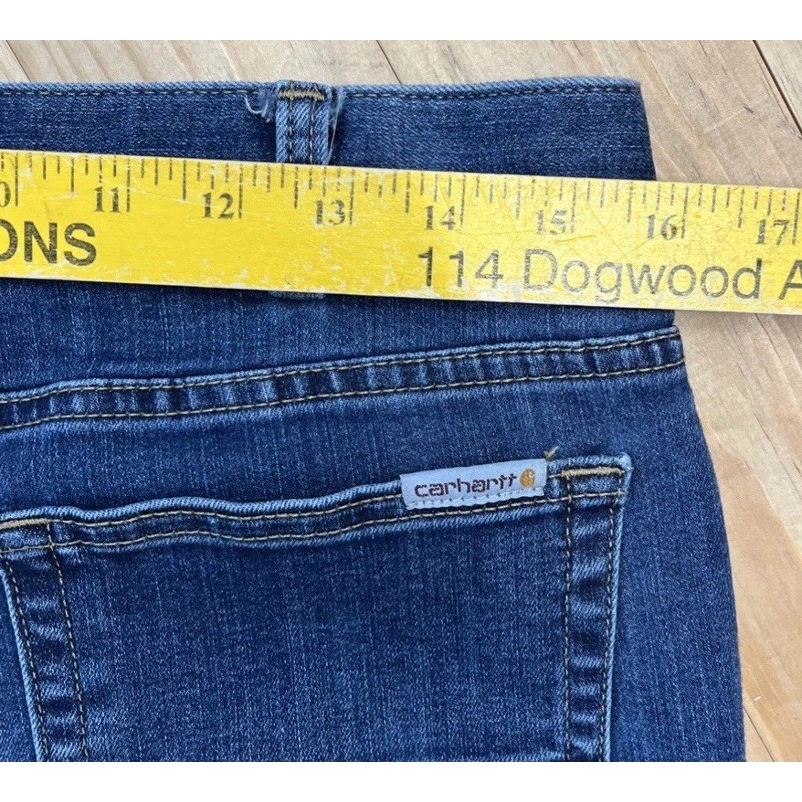 CARHARTT Slim Fit Boot Cut Size 10 Regular Women’s Blue Jeans