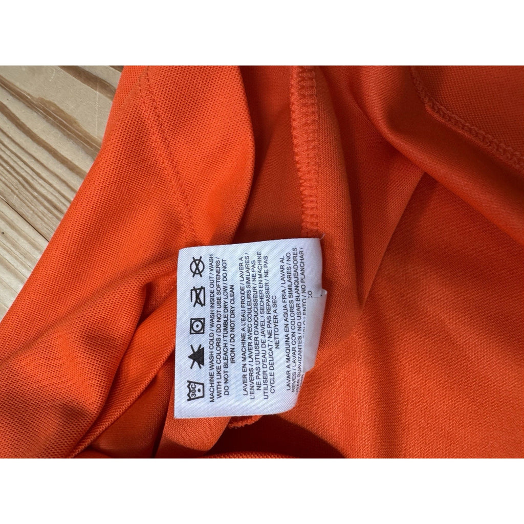 Nike Golf Men's Polo Shirt Size 2XL Red Fit Dry White Swoosh Short Sleeve Top