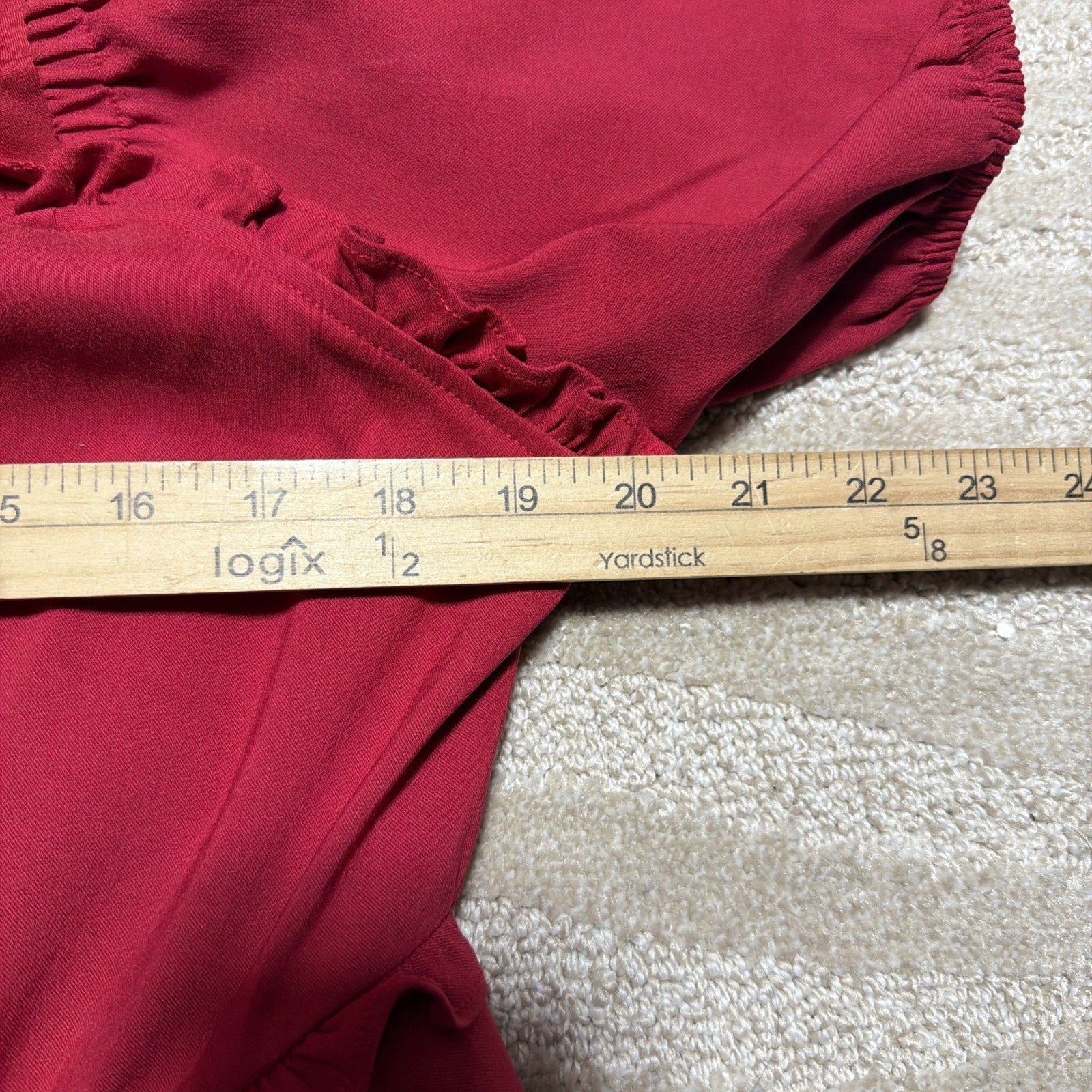 Torrid Sweetheart Mini Dress Womens Plus 1X Red Puff Sleeve Stretch NWT