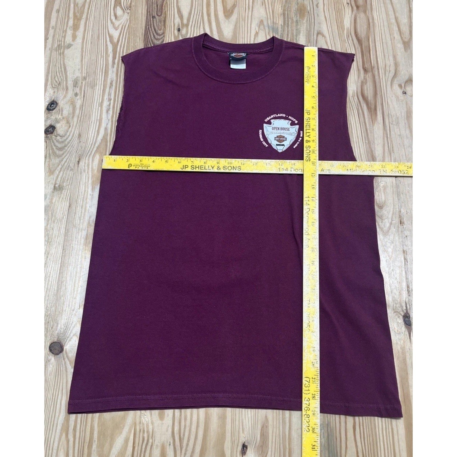 Harley Davidson open house kansas city Missouri 2007 Cut Off Sleeve T Shirt L