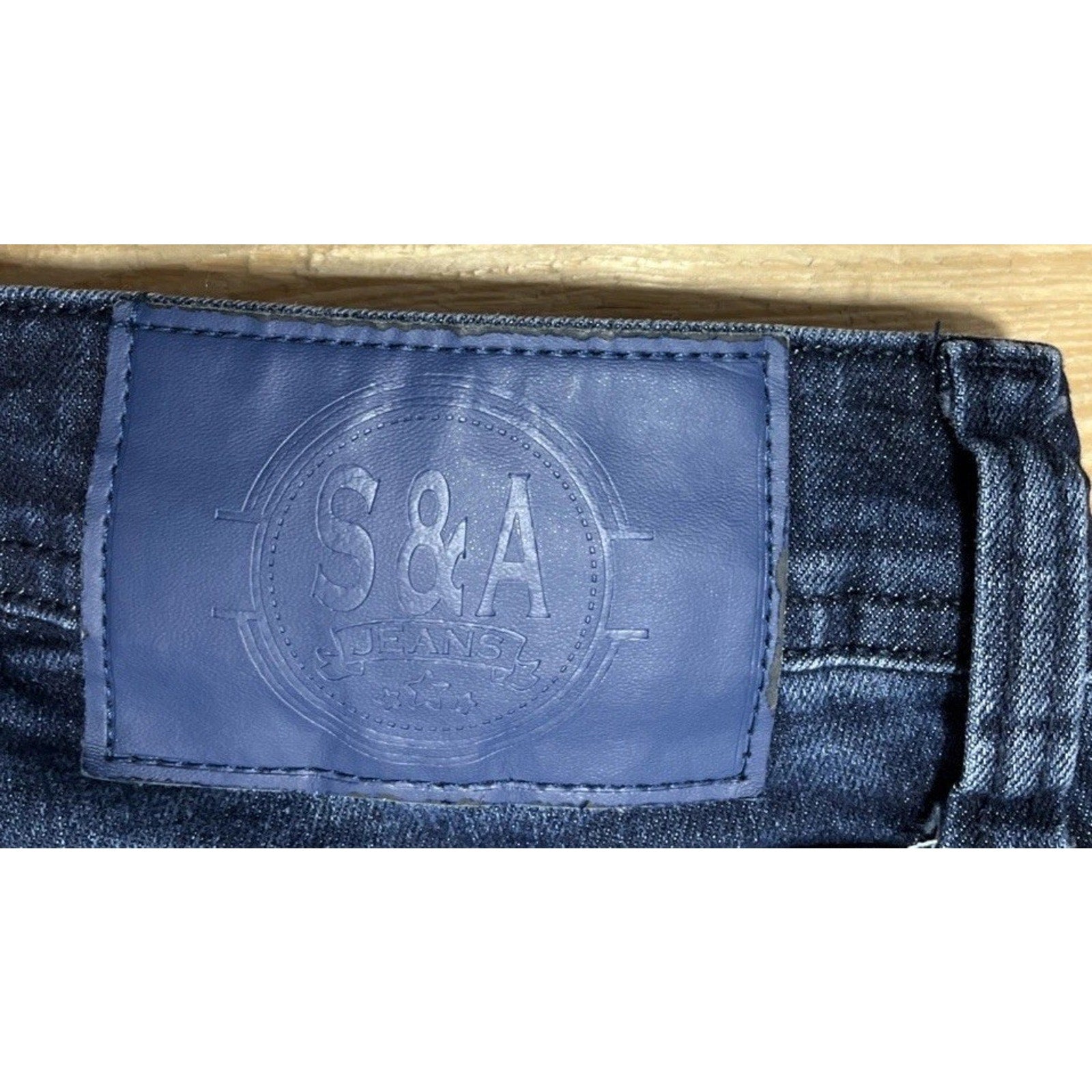Smoke & Ash Men's Skinny Distressed Blue Jeans Size 29x30 stretch