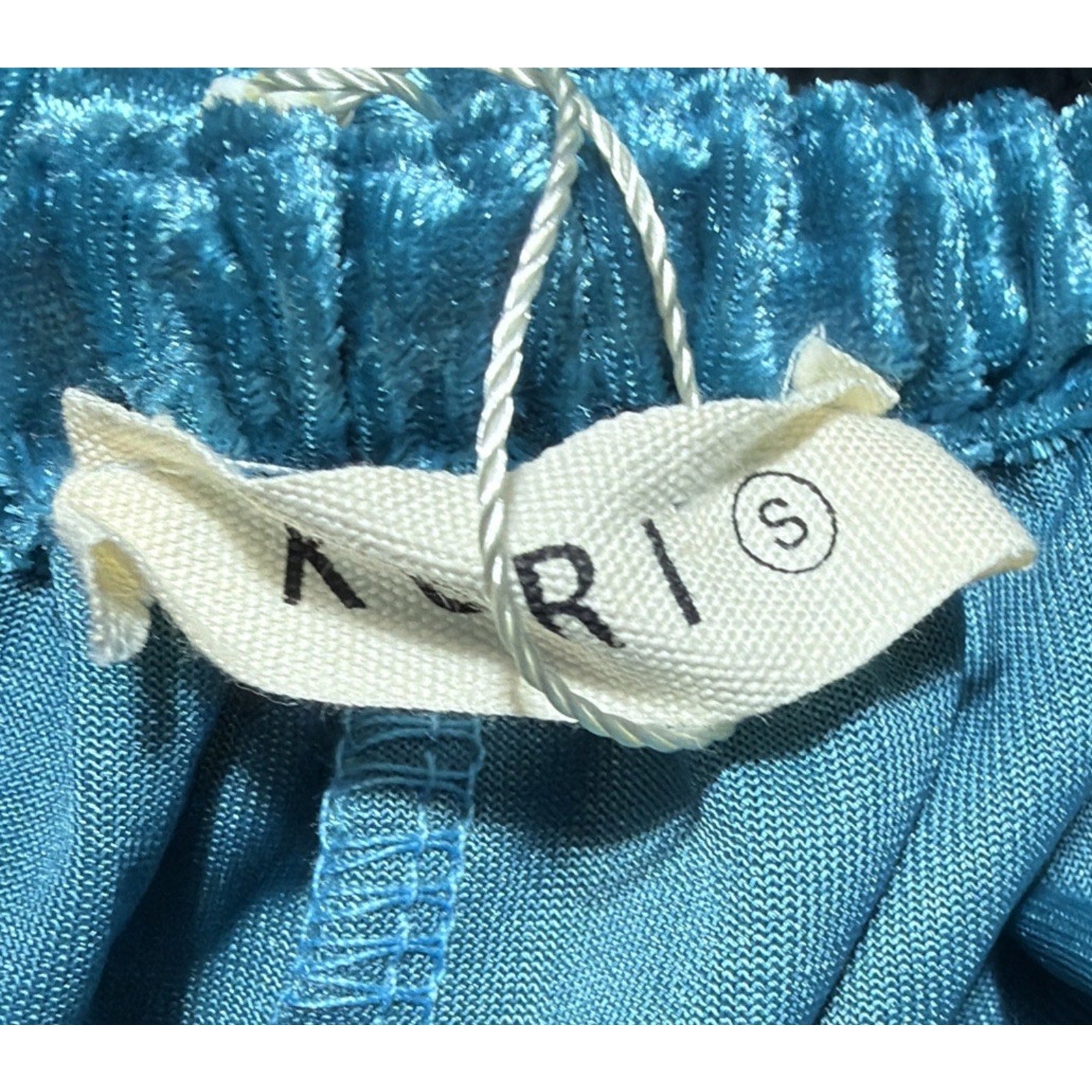 New! Kori America Romper Turquoise Velvet Bell Sleeve Mermaidcore Small Stretch