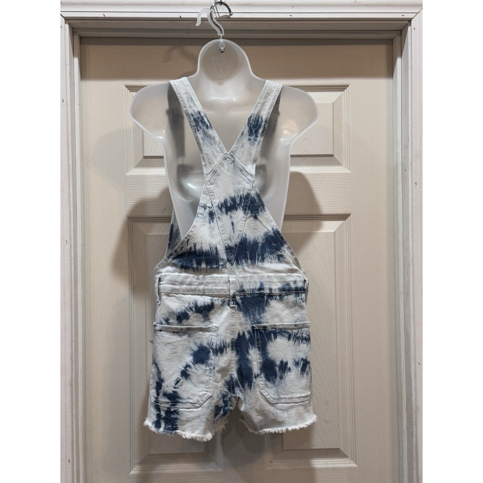 NOBO NO BOUNDARIES JR'S 7/9 TIE DYE SHORTALLS, SHORTS ROMPER NEW WITH TAGS
