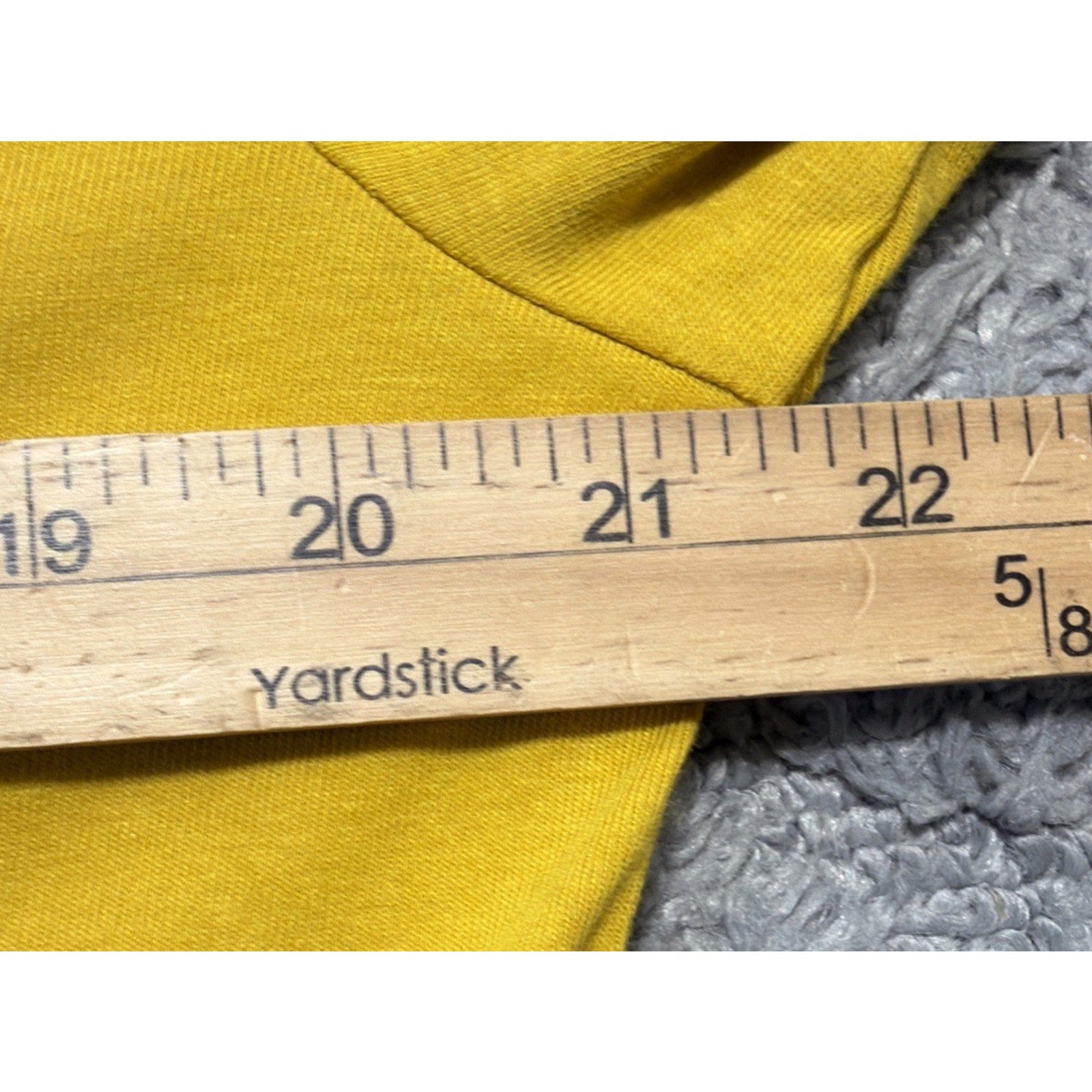 Amazon Essentials Women’s Yellow Scoop Neck 3/4 Sleeve Stretch Top Size XXL