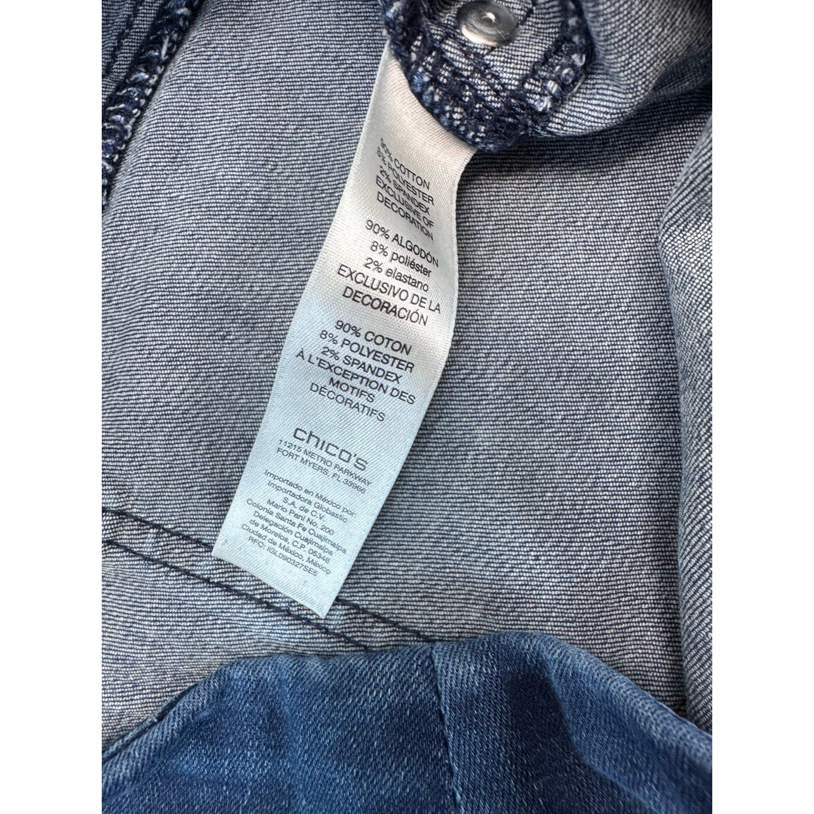 Chicos Perfect Stretch Slim Leg Jeans Blue Jeans Women’s Size 1.5 (US 10/medium)