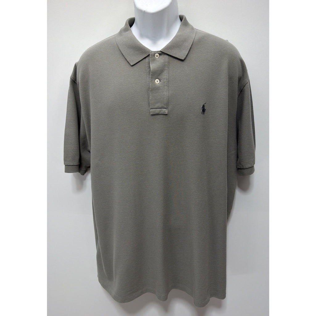 Ralph Lauren Polo Shirt XXL Dark Stone Short Sleeved Preppy