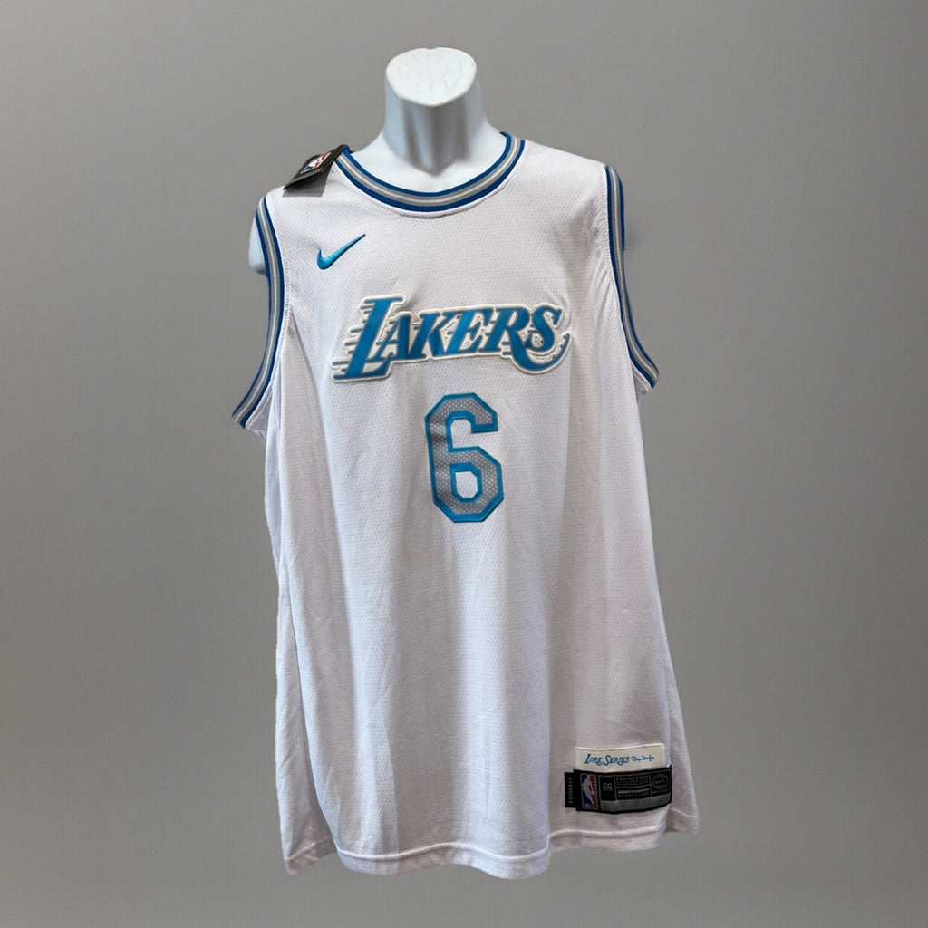 NWT Lebron James LA Lakers Nike City Swingman Lore Series Jersey Men's 56 NBA