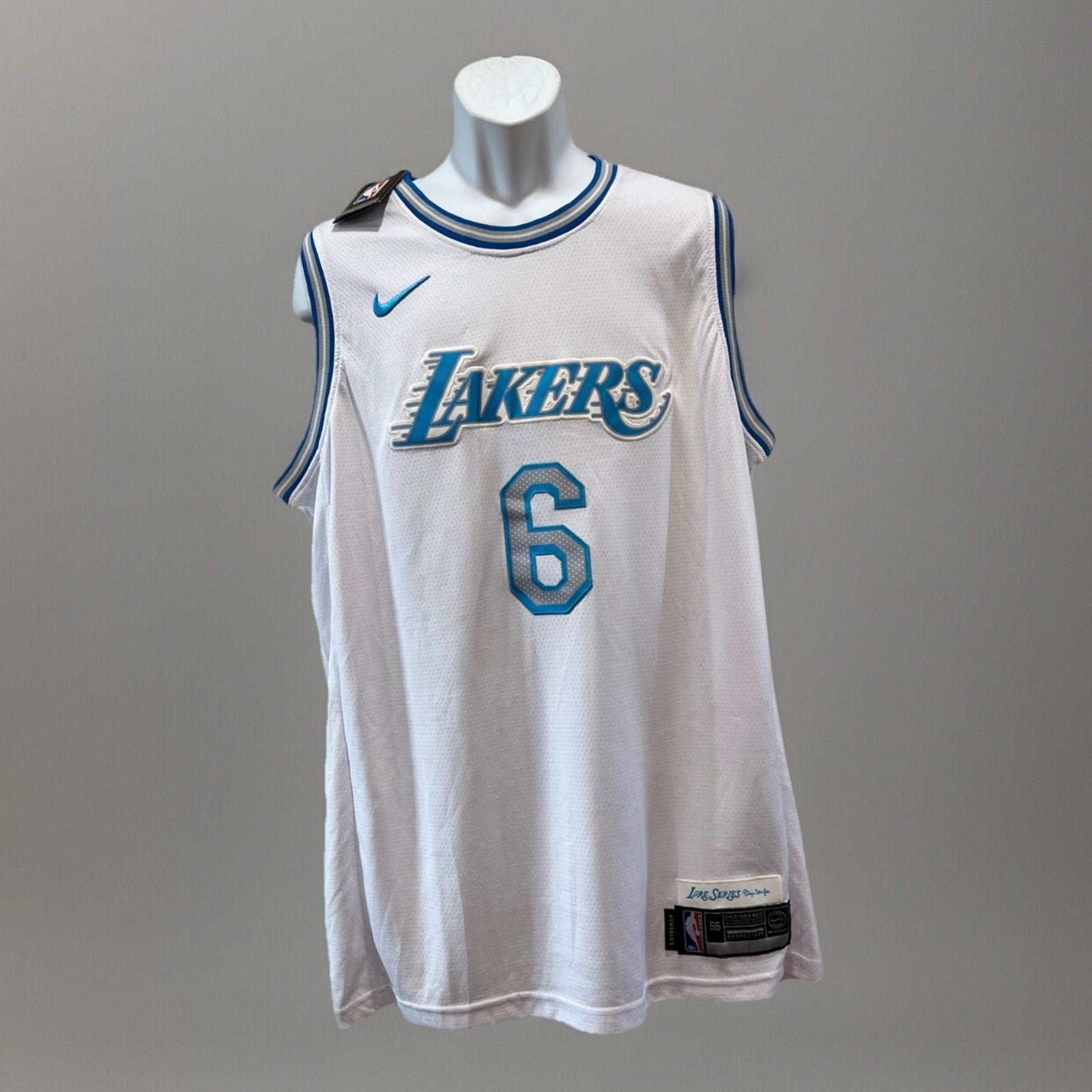 NWT Lebron James LA Lakers Nike City Swingman Lore Series Jersey Men's 56 NBA
