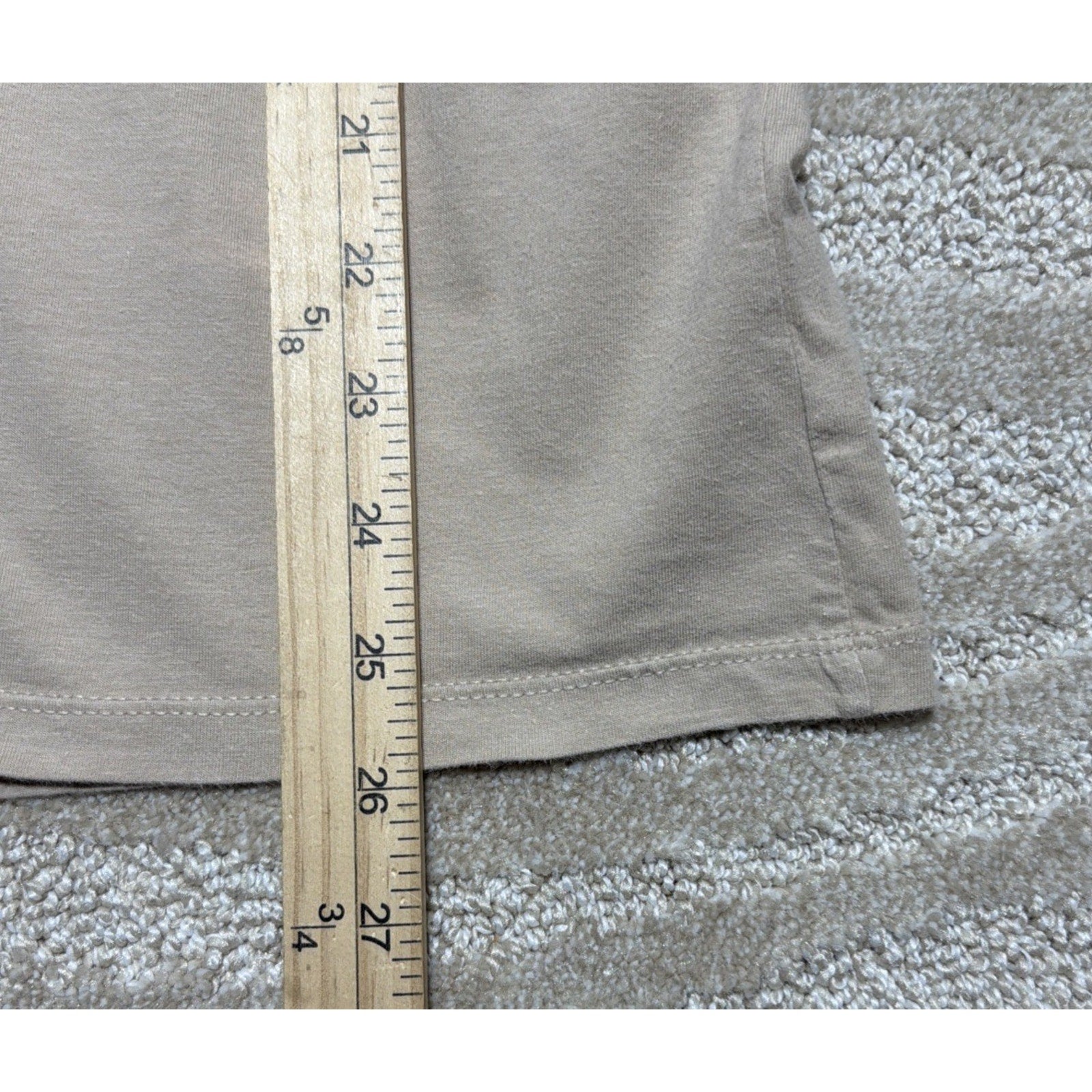 Patagonia Men's Line Logo Ridge Stripe Organic Pocket T-Shirt (Oar Tan) L