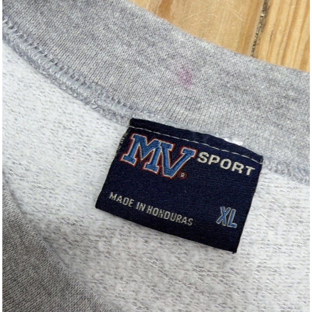 Vintage Illinois MV Sport Crewneck Fleece Stitched Sweatshirt Adult XL Gray