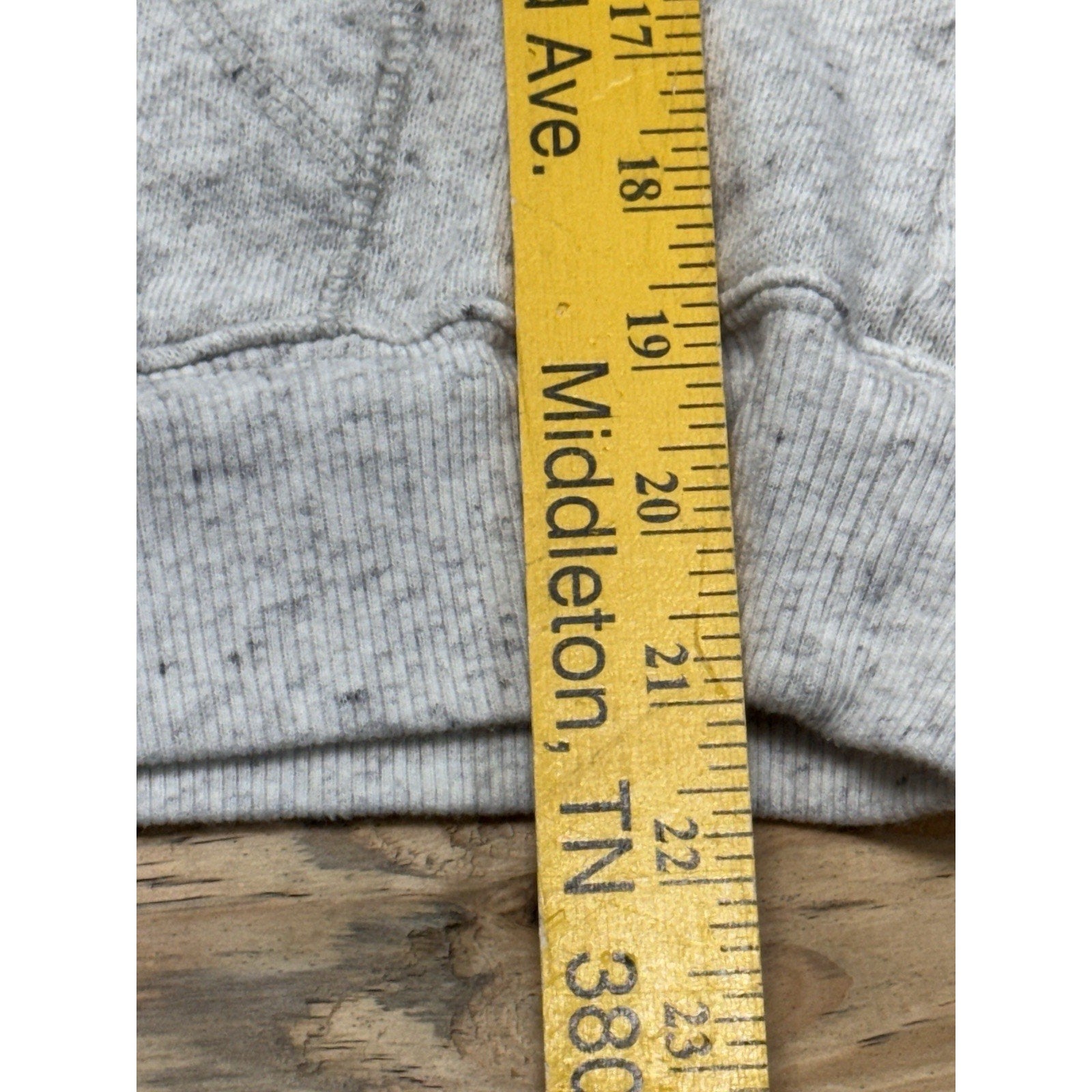 Mossimo Supply Athletic Fit Heather Gray Medium Long Sleeve Crew Neck Pocket