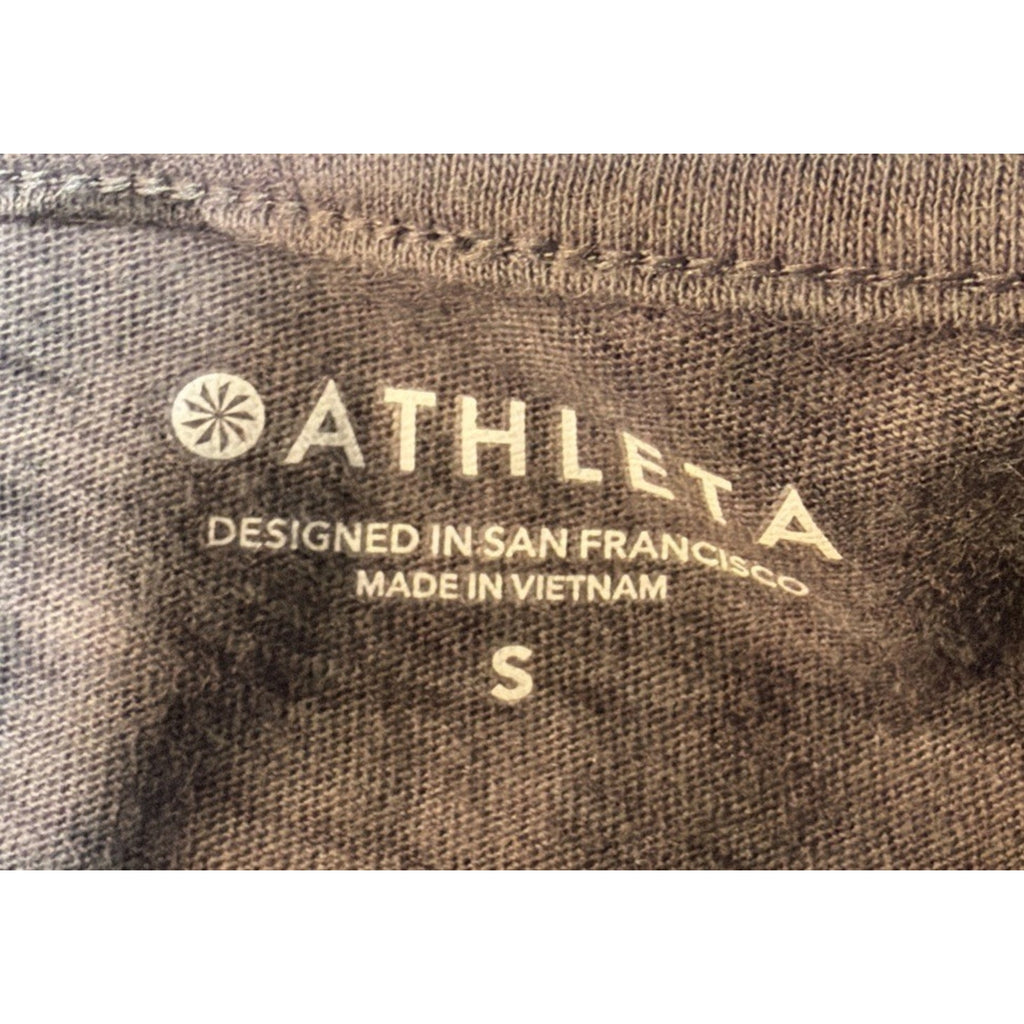 Athleta Cotton camo crew tee shirt Size Small