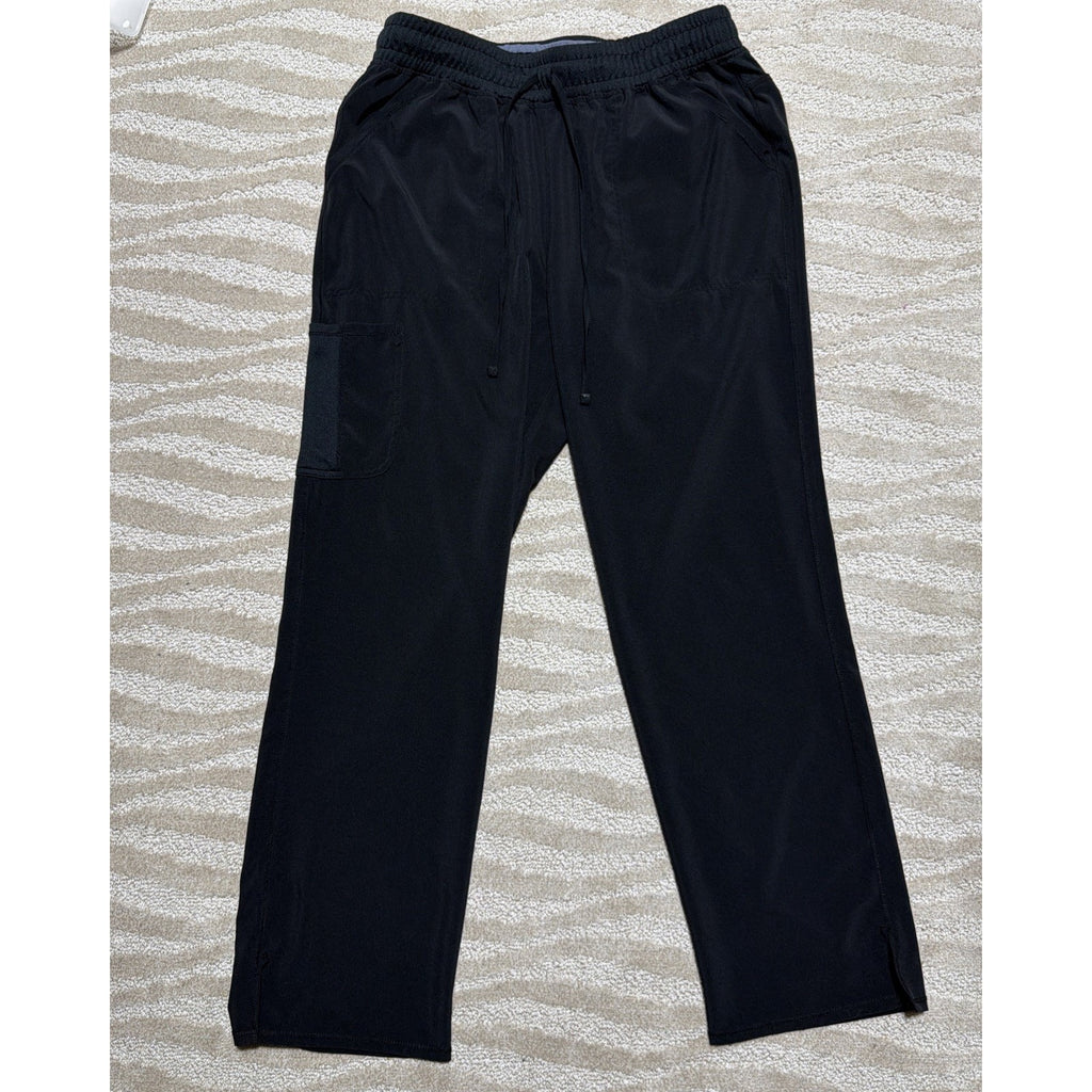 Scrubstar Unisex Drawstring Straight Leg Scrub Pant Size L Black Excellent