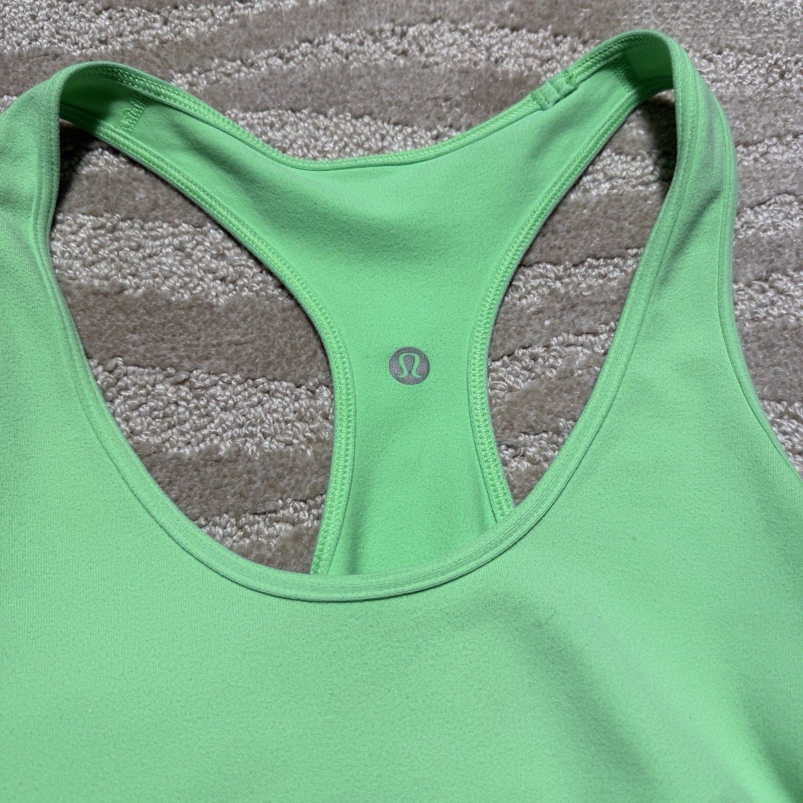 Lululemon Cool Racerback Tank Top Womens Green Athletic Yoga Running Workout