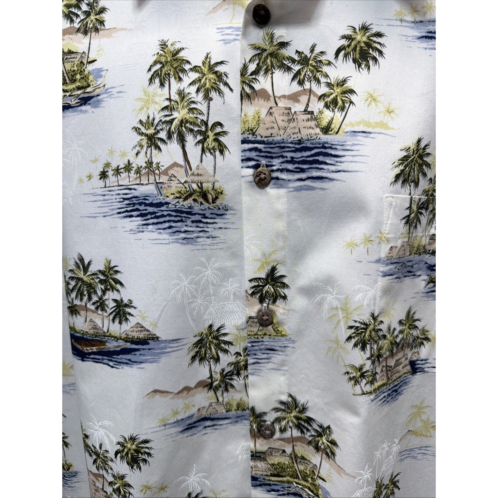 FOUNDRY MENS XLT HAWAIIAN SHIRT SHORT SLEEVE 100% Cotton Casual Beach New