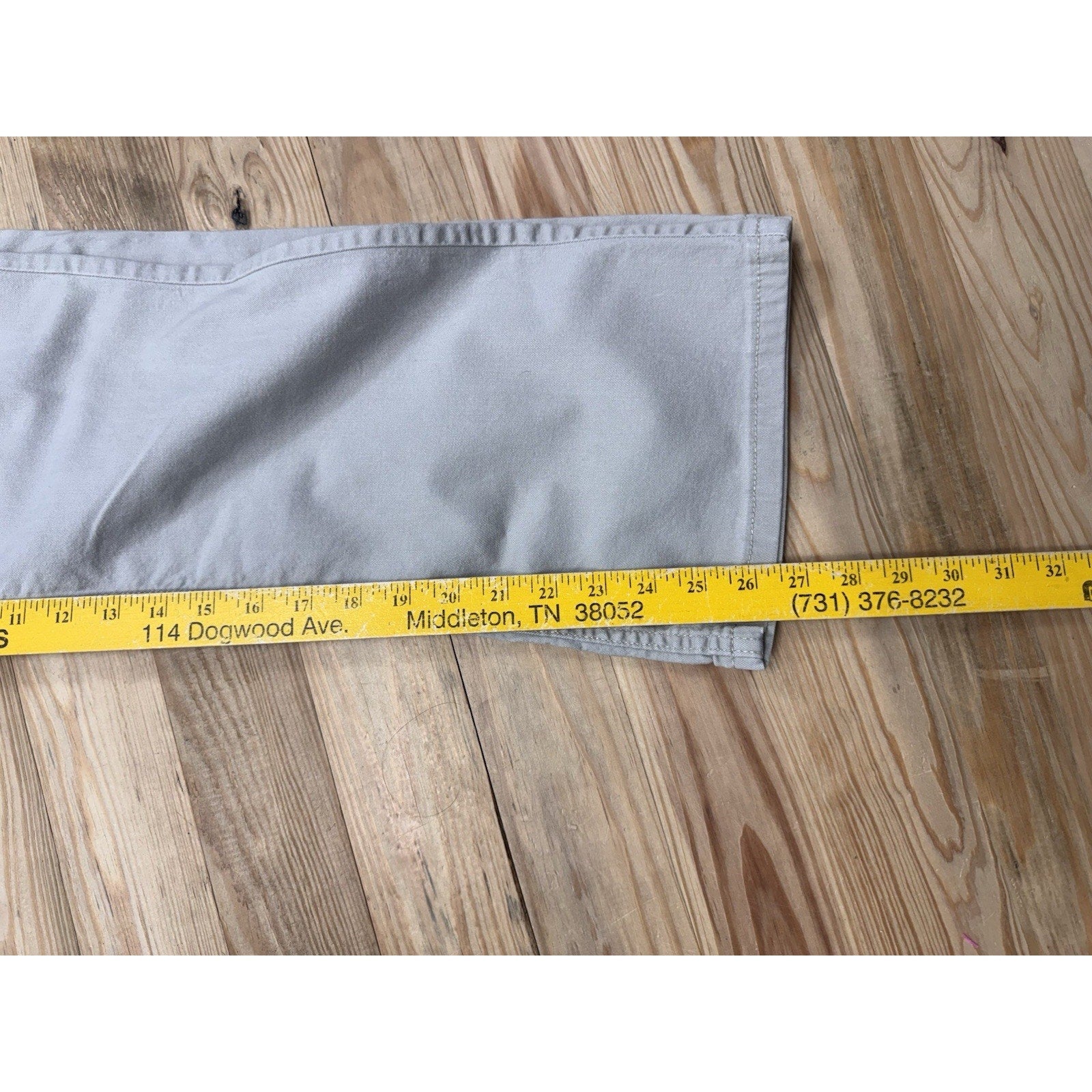 Levis Signature Jeans Low Rise Boot Cut sz Misses 10 Short Beige Stretch Denim