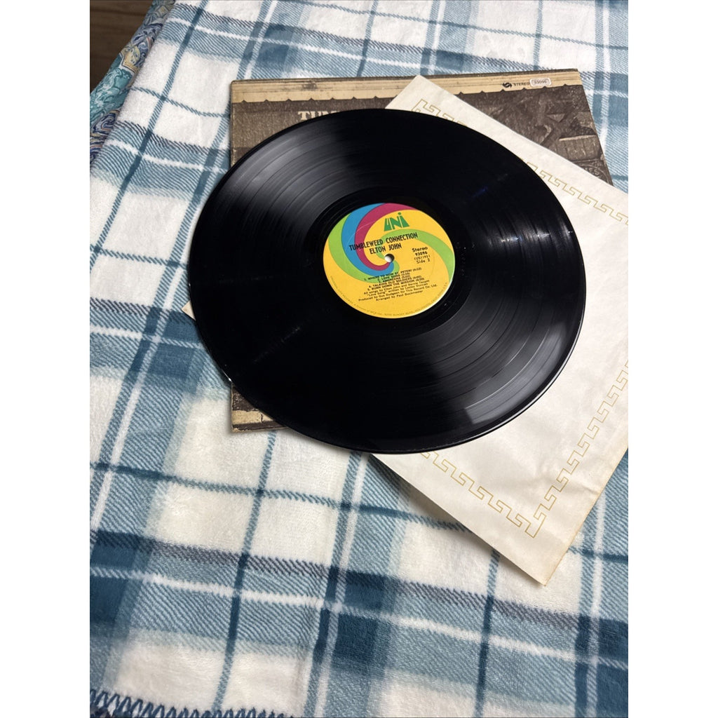 Elton John Tumbleweed Connection Vinyl LP Record 1970 Gatefold Album Booklet Ex