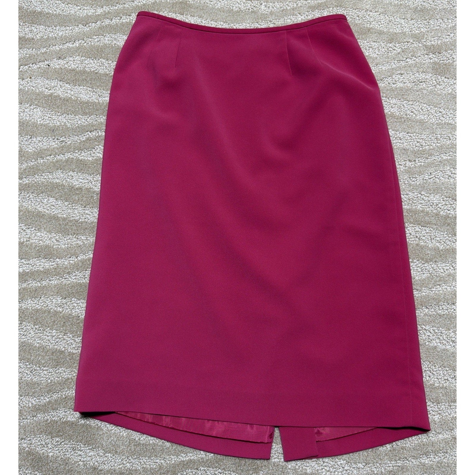 Le Suit Women's Pink Lined Knee Length Straight Pencil Skirt Size 8 Y2K