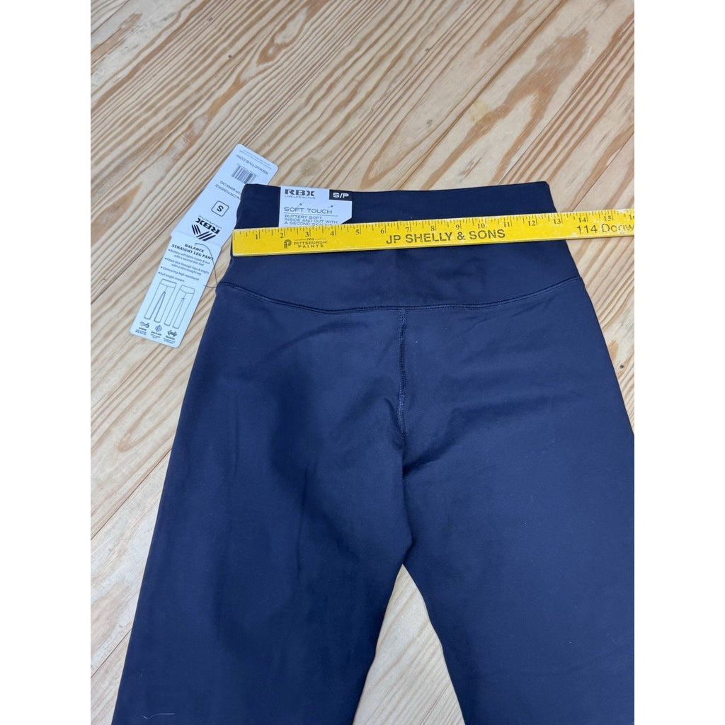 RBX Reebok Black Soft Touch Straight Leg High Waist Pants Women’s Size Small NWT