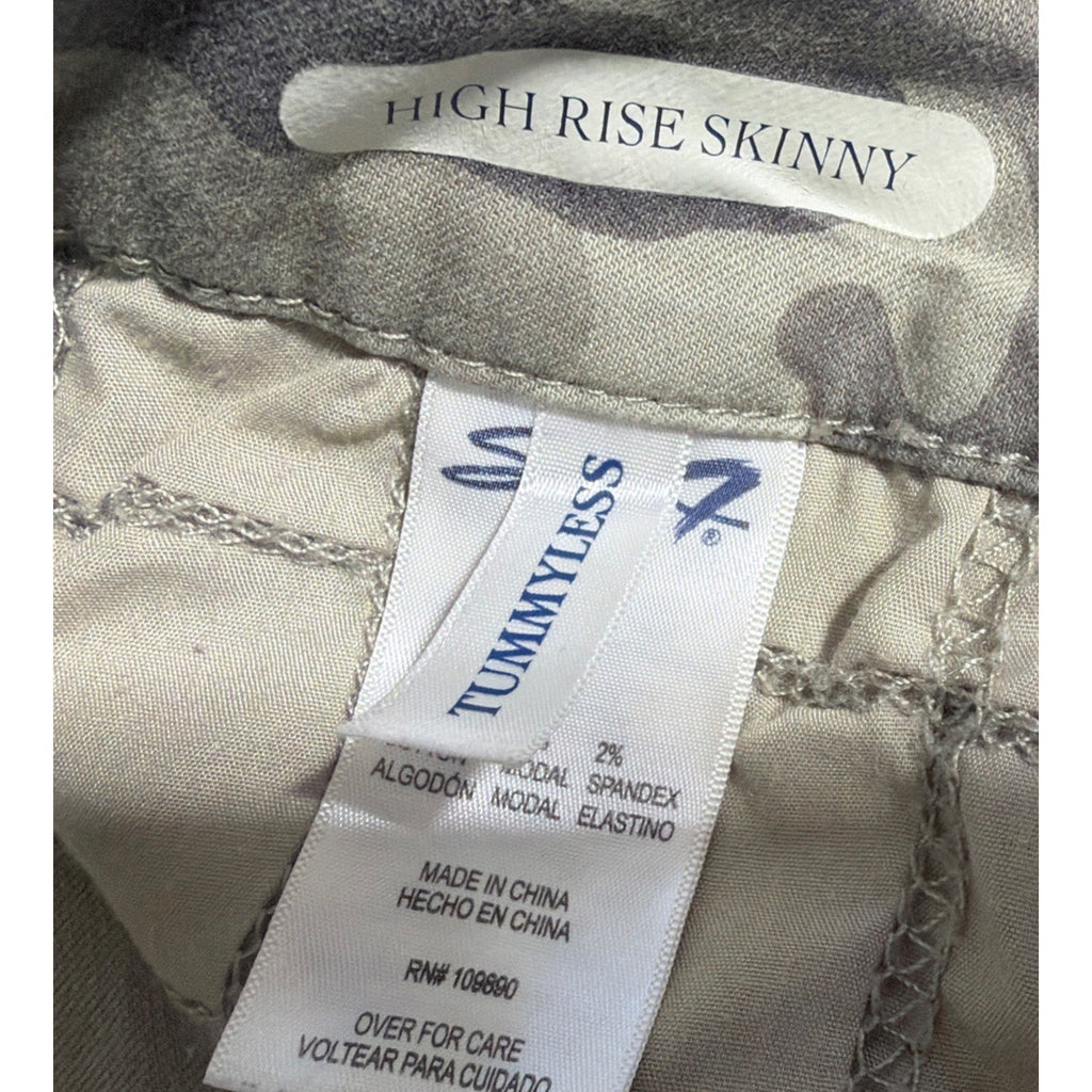 Seven7 High Rise Skinny "Tummyless" Camo Jeans Stretch Denim Skater Women's 4