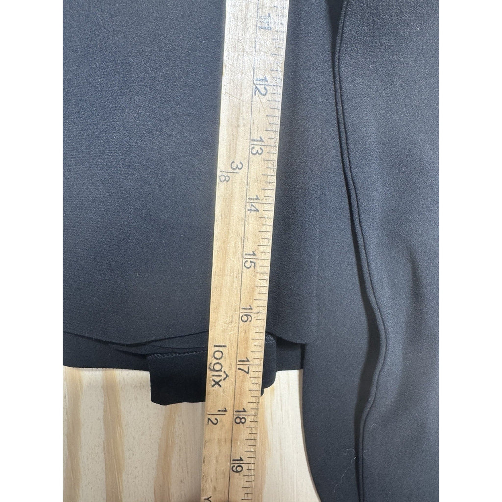Jenni Kayne Black Wrap Midi Dress XS NWT Long Sleeve Tie Waist Minimalist Luxury