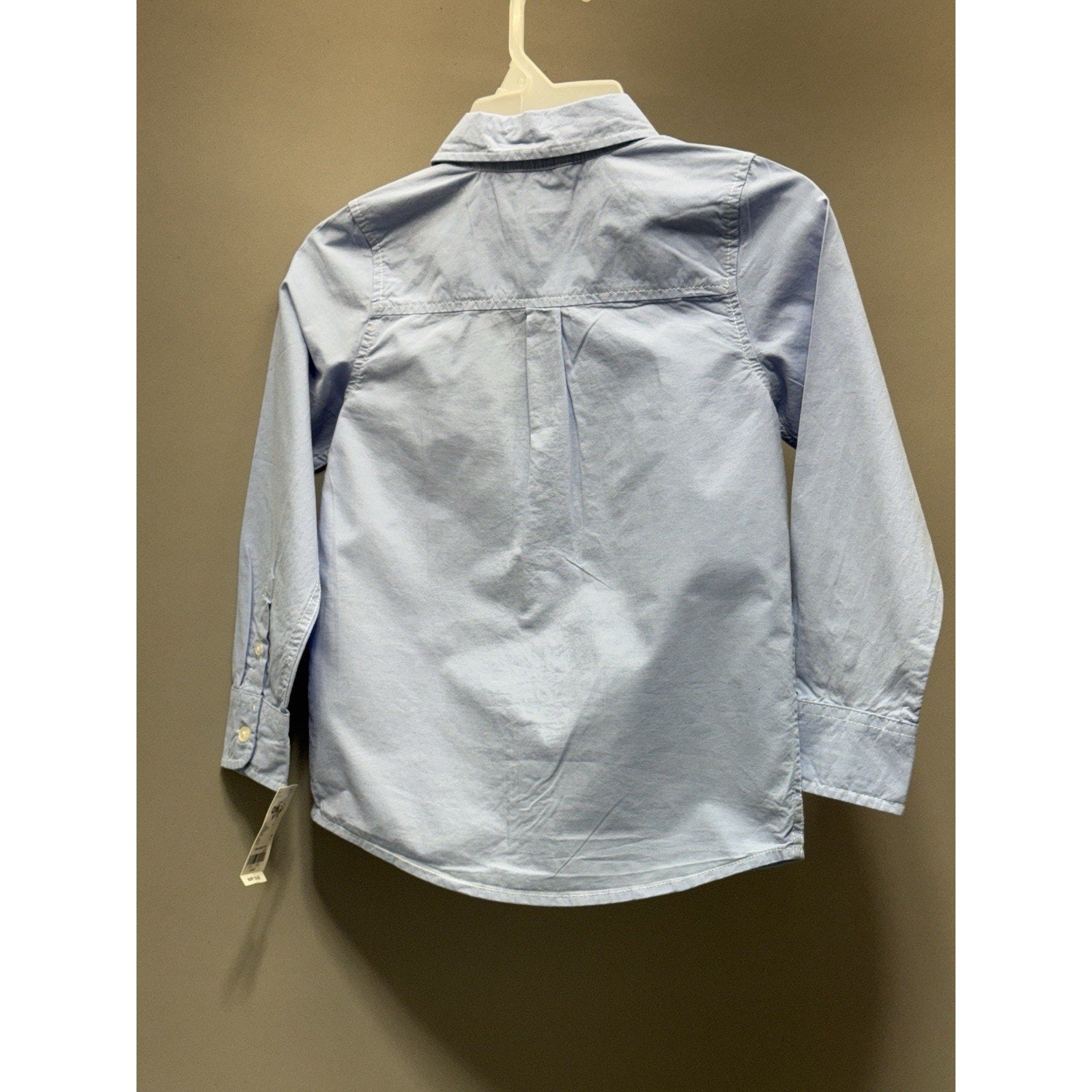 Oshkosh Boys Size 10 Blue Button Down Shirt Long Sleeve NWT