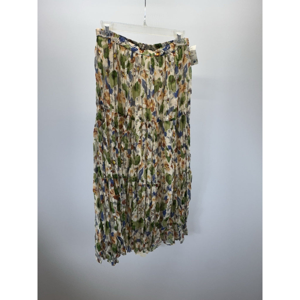 Krazy Kat Tiered Lined Maxi Skirt Women’s Size L Flowy Retro Fairy