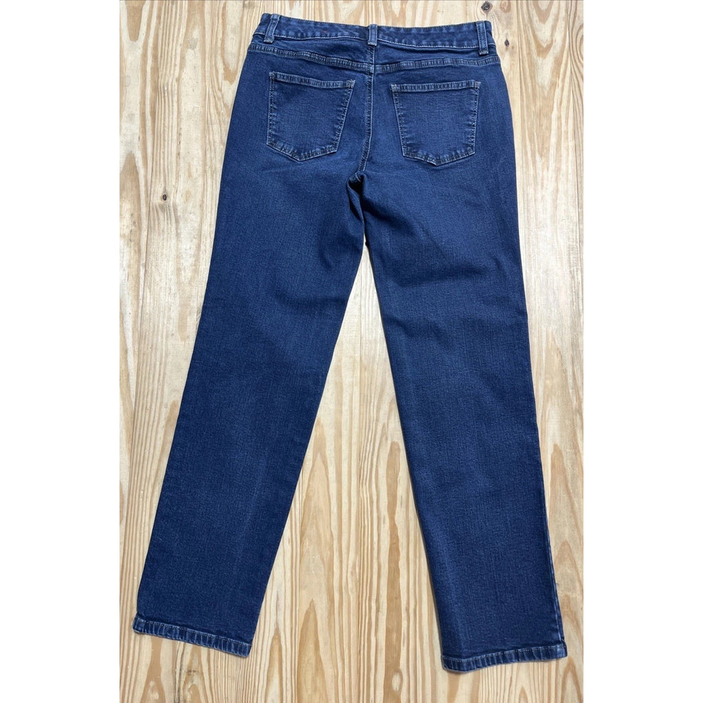 Talbots Simply Flattering 5 Pocket Women’s Jeans Size 27x27 Dark Wash