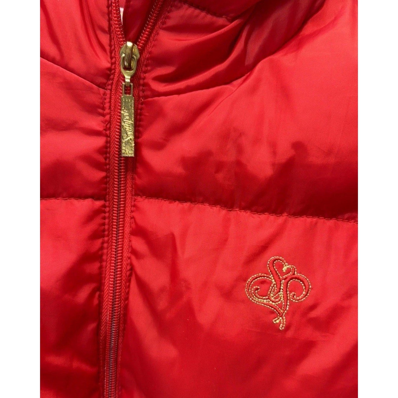Southpole Y2K Puffer Jacket Coat Parka Red Womens Zipper Hooded Warmth XL