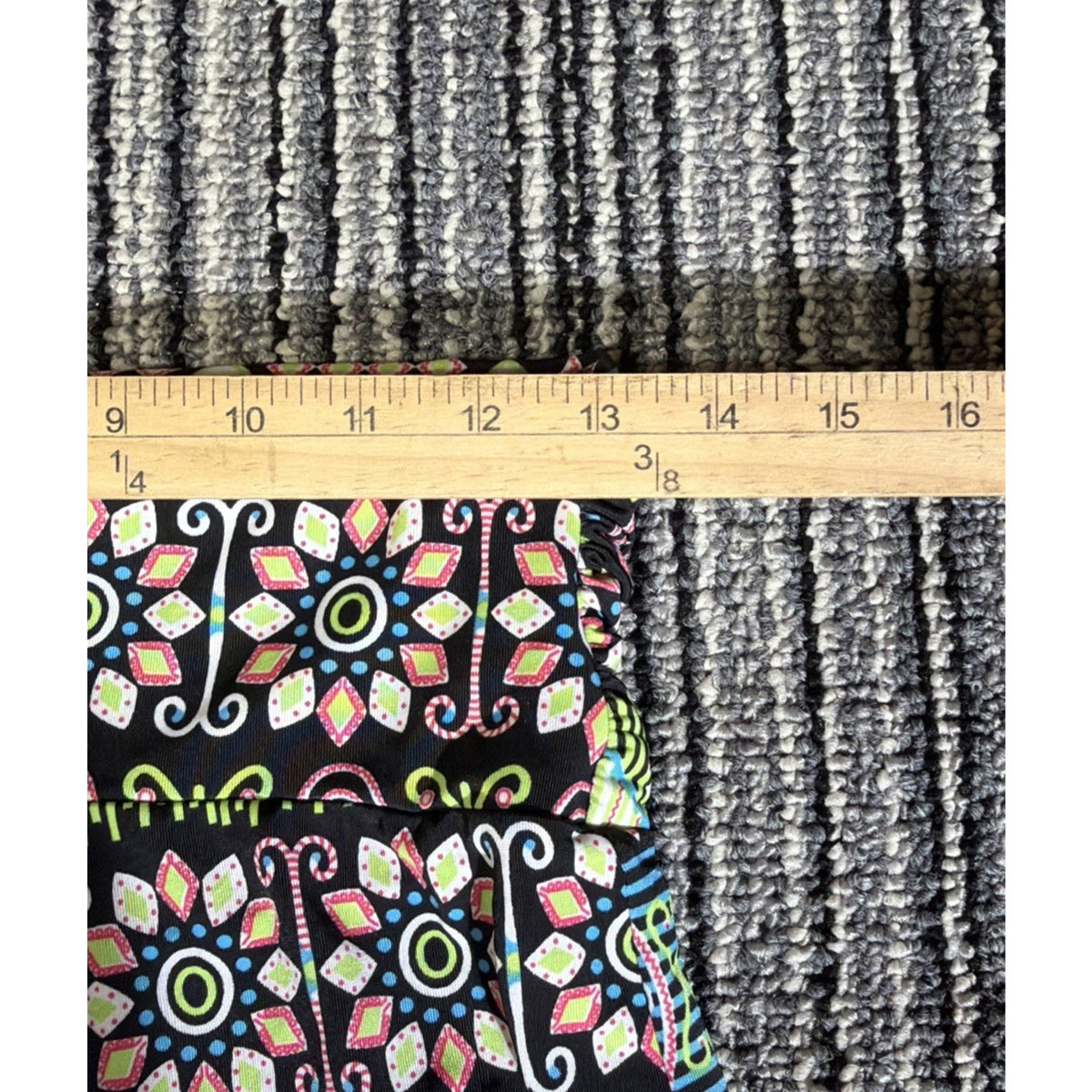 Win Win Women's Multicolor Stretch Pull On Comfort Waist Palazzo Pant Size M