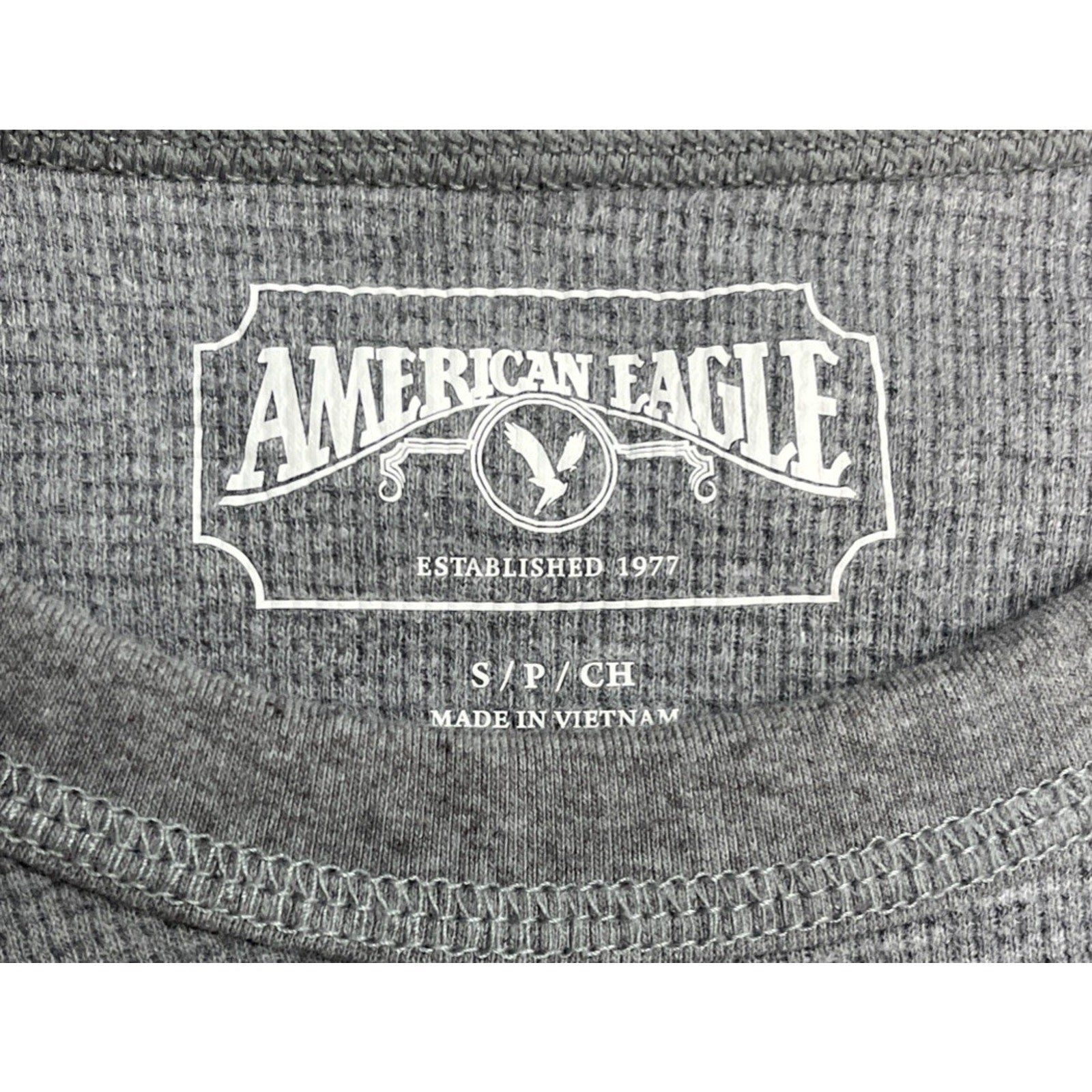 American Eagle Mens Crew Neck Long Sleeve Sweater Gray Size S Small