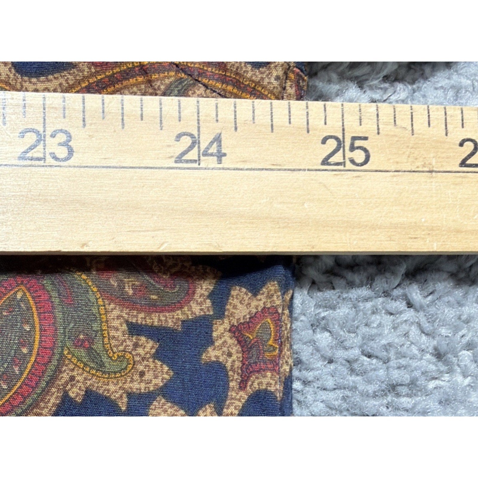 Tommy Hilfiger Men's Long Sleeve Paisley Cotton Shirt Brown Multi Color Size L