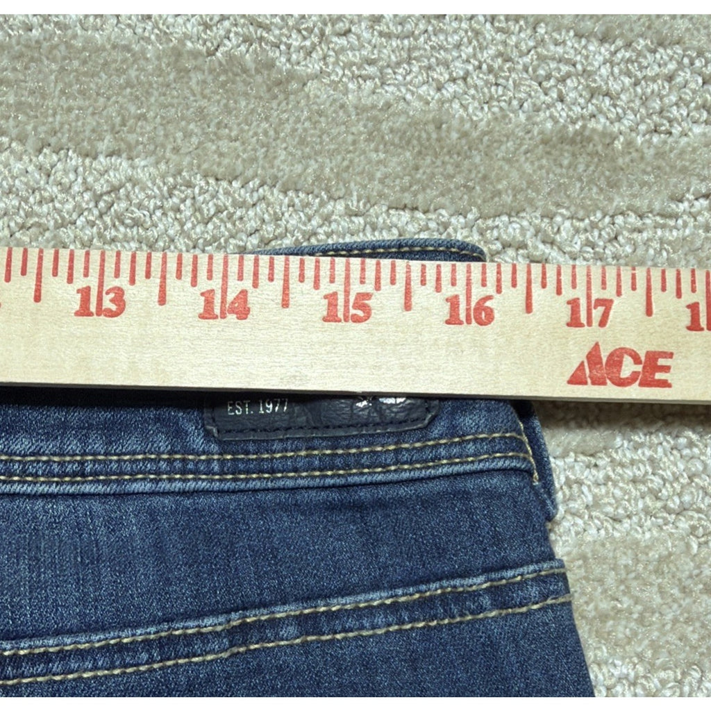 American Eagle Women's Kick Boot Super Stretch Jeans Dark Wash Size 12 S Flare